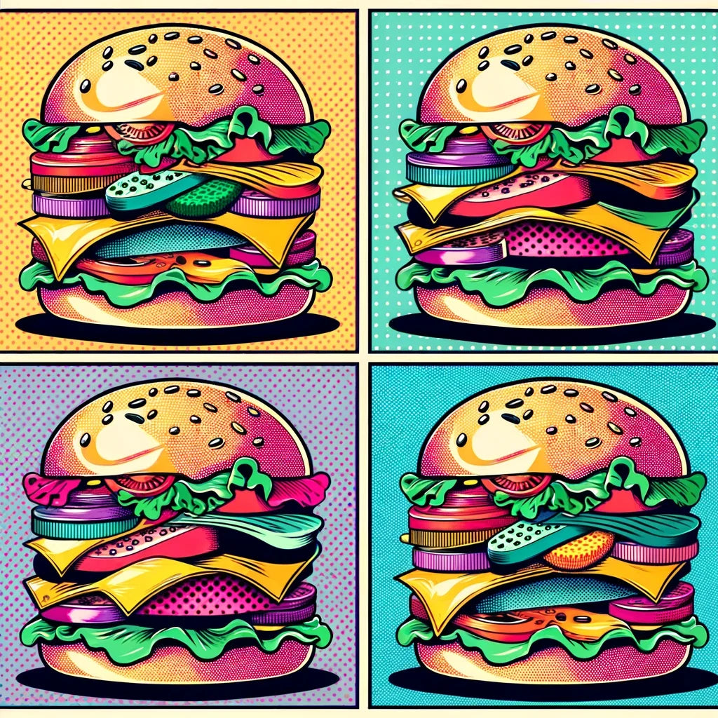 Burger Pop Canvas