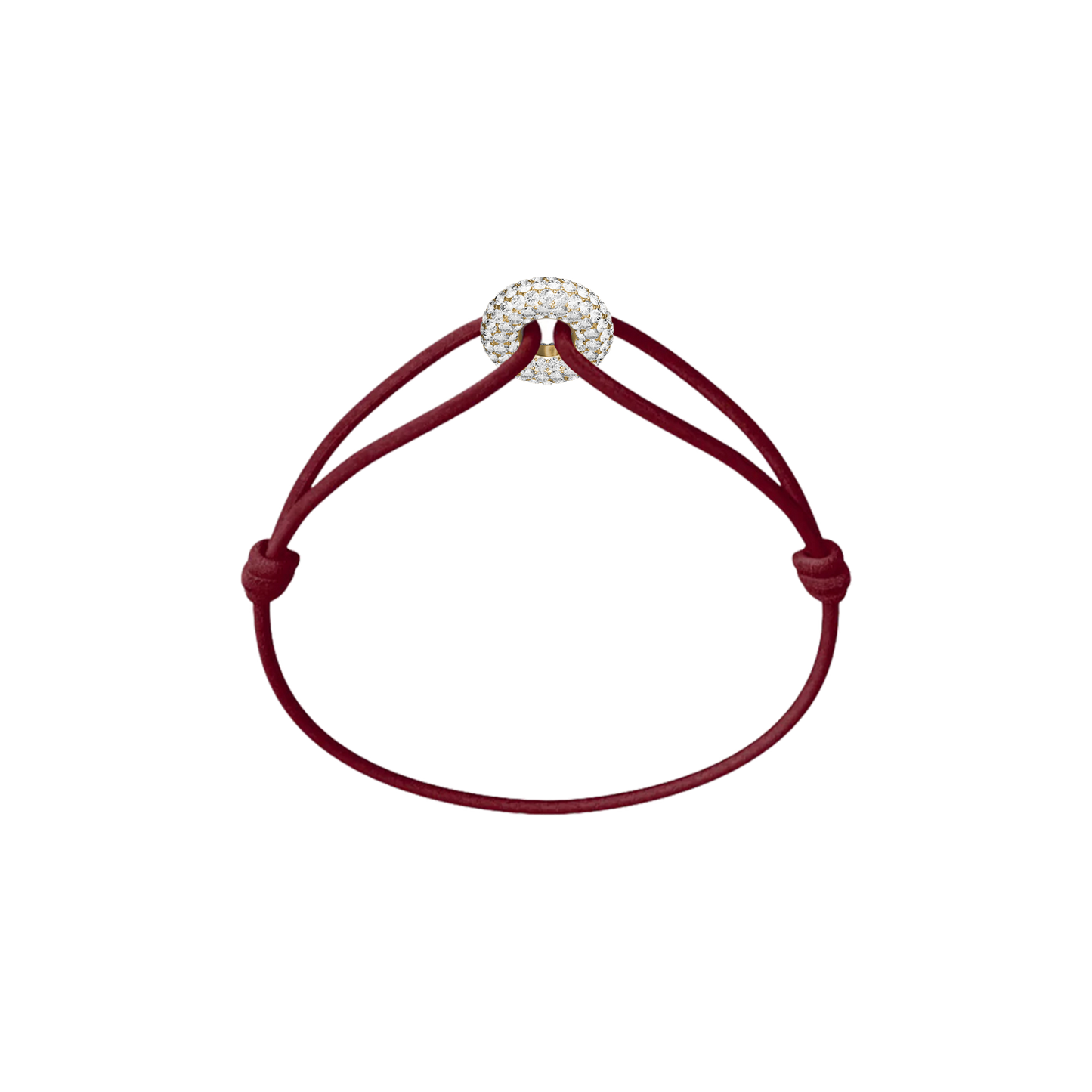 Mini Golden Soho Pavé Cord Bracelet