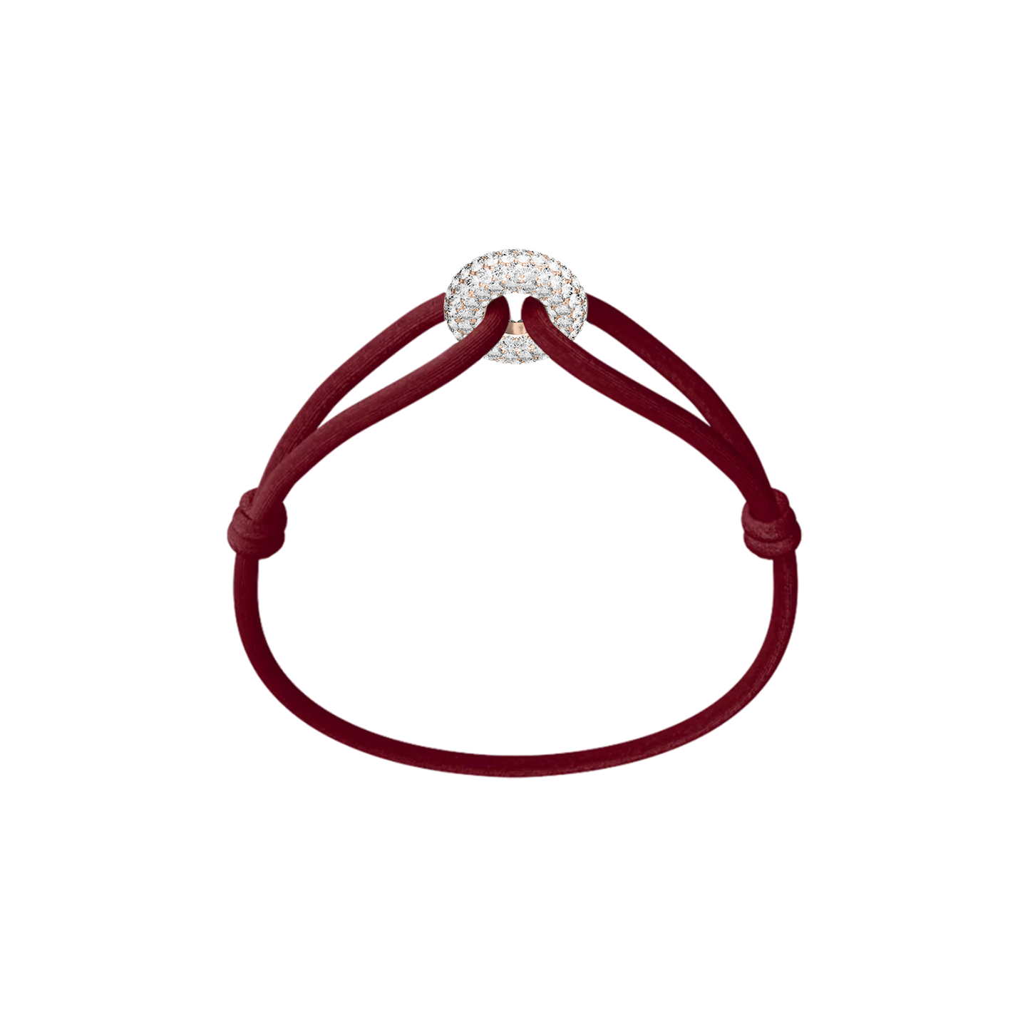 Rose Soho Pavé Cord Bracelet