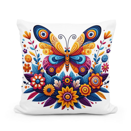 Butterfly Garden Cotton Cushion