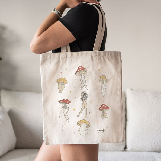 Buttshrooms Tote Bag, Vegan Gift