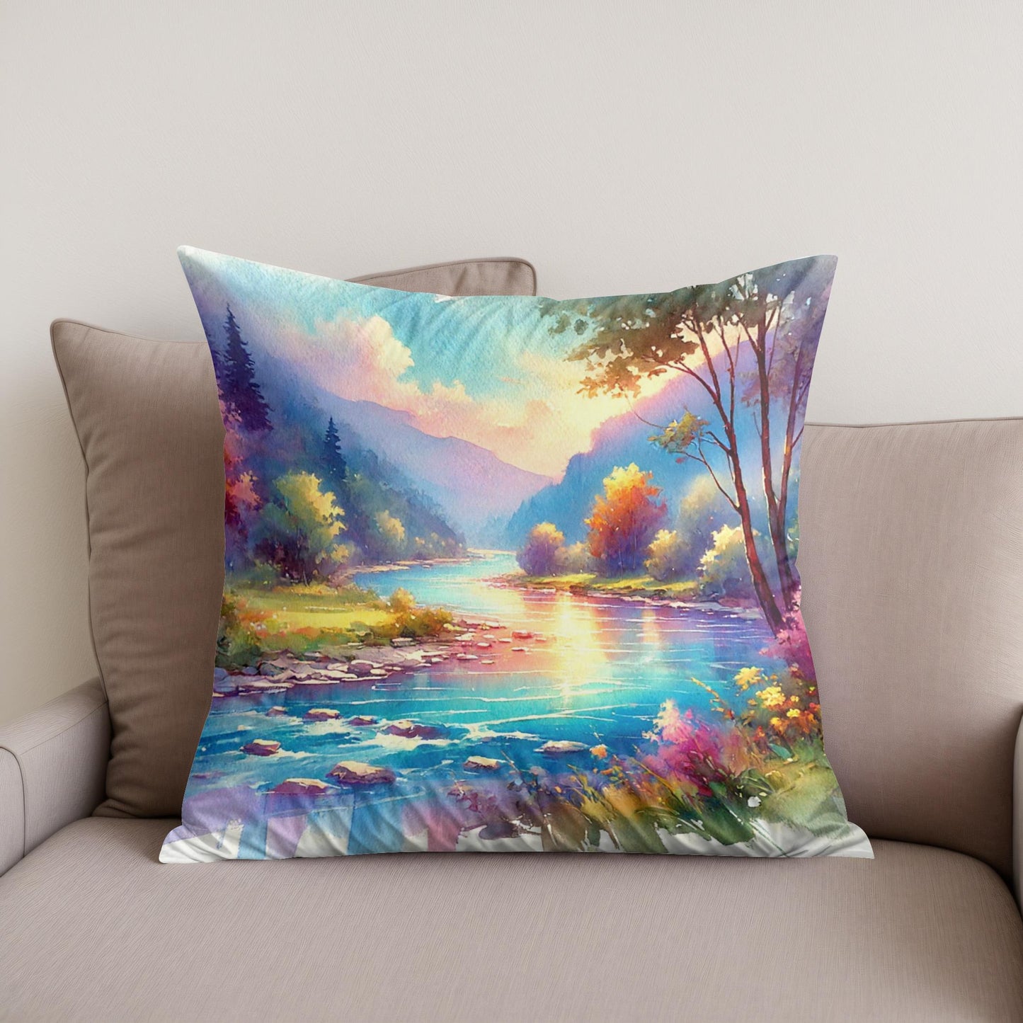 Magical River Cotton Cushion