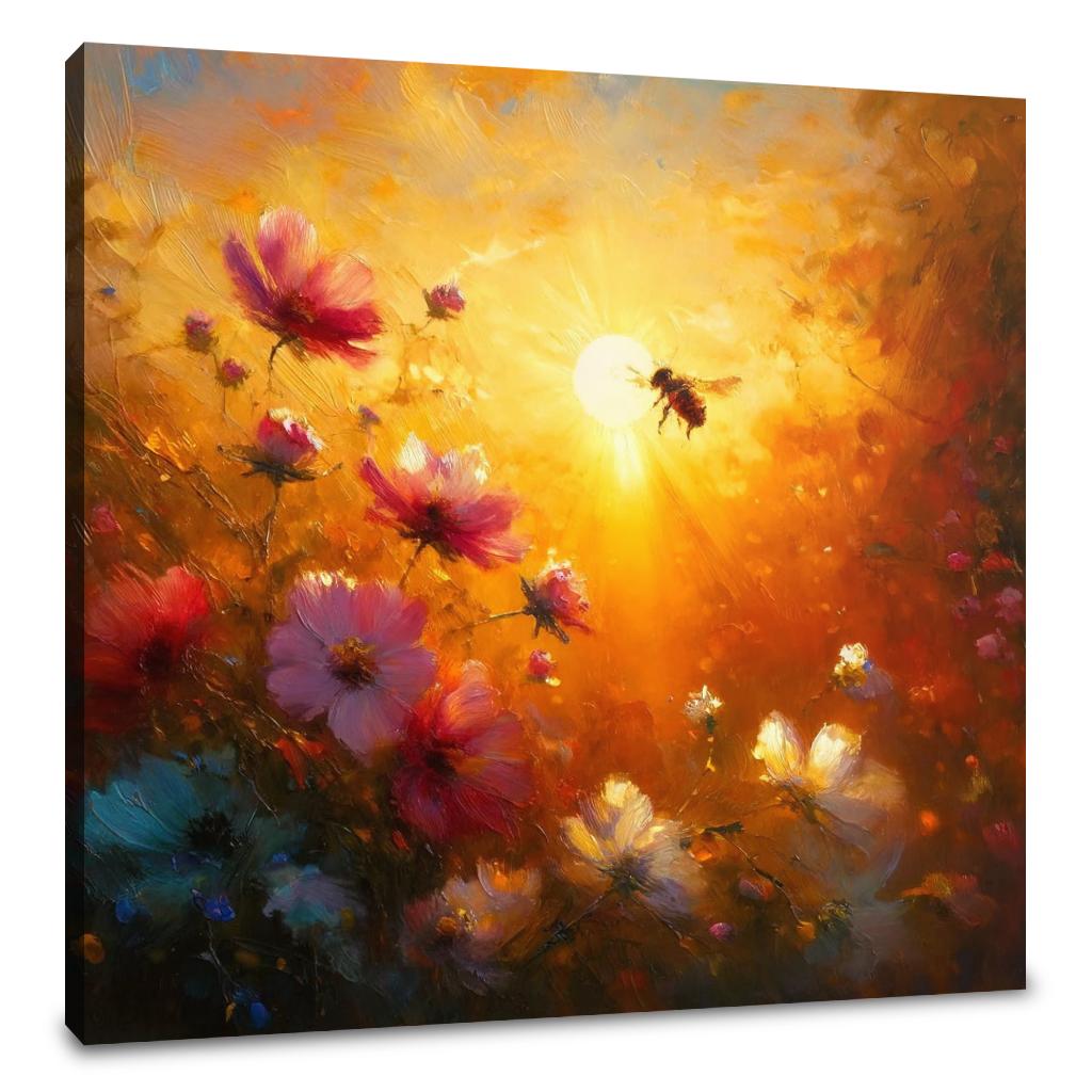 Golden Hour Bee Canvas