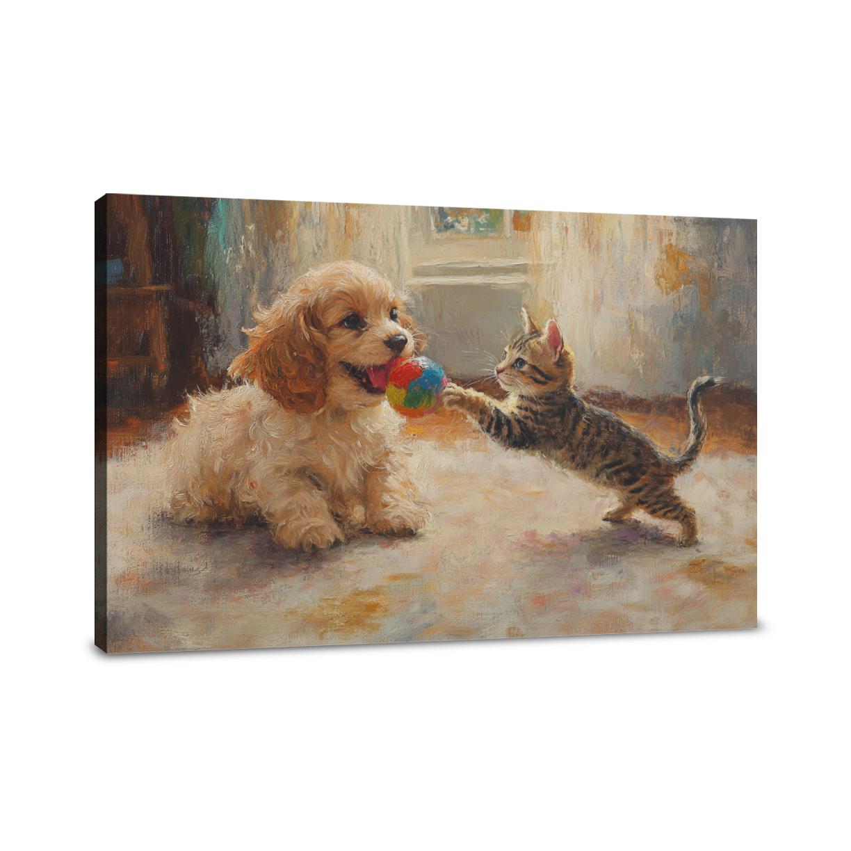 Pet Playful Moments Canvas