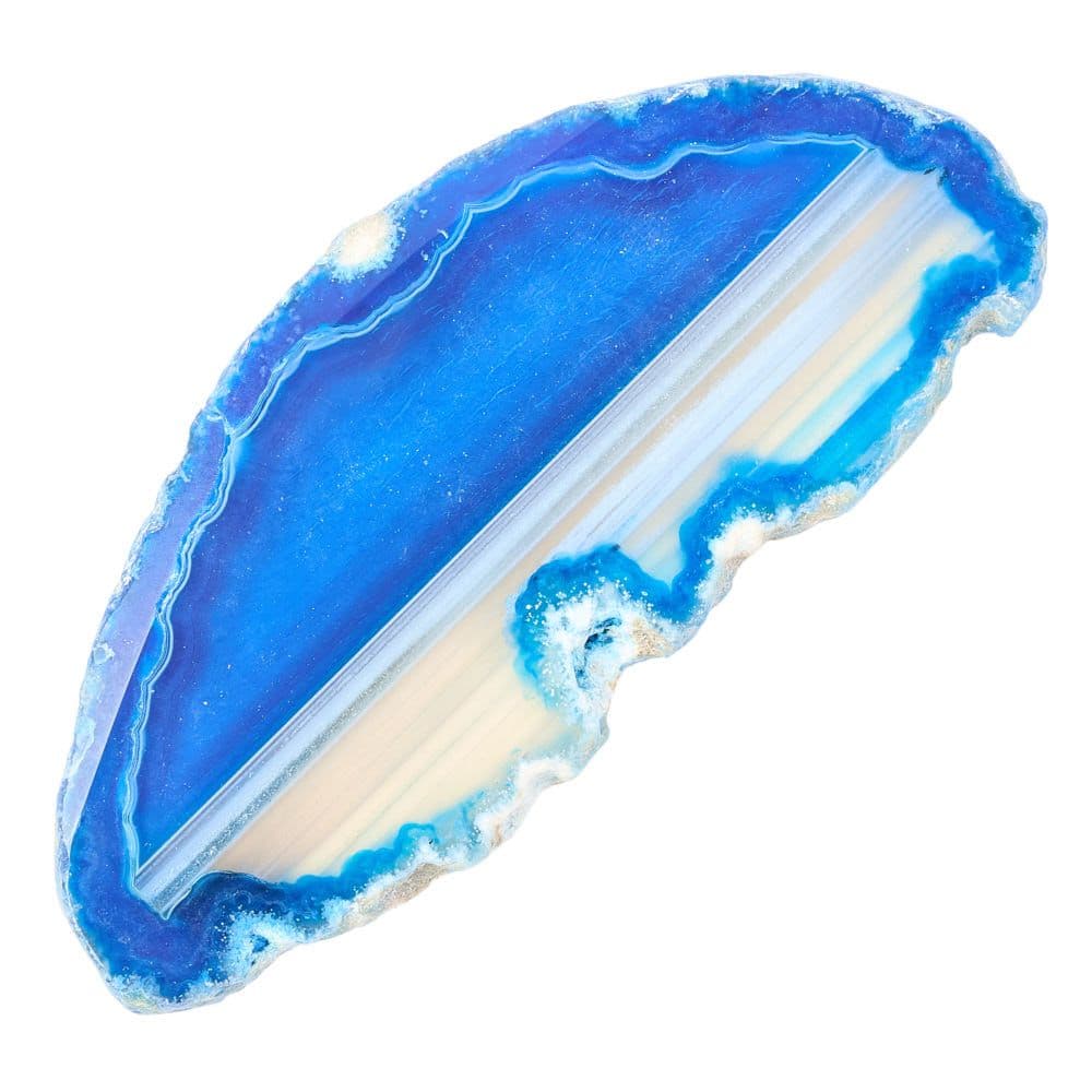 Agate Slice Available in Assorted Vibrant Colours Collectable (Single)