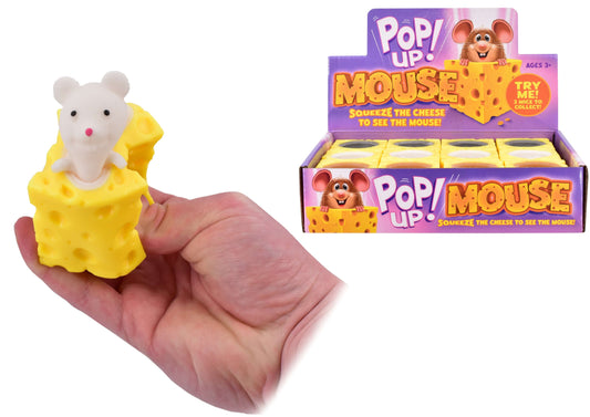 Children's Mouse in Cheese Pop Up Squishy Toy - 3 to Collect