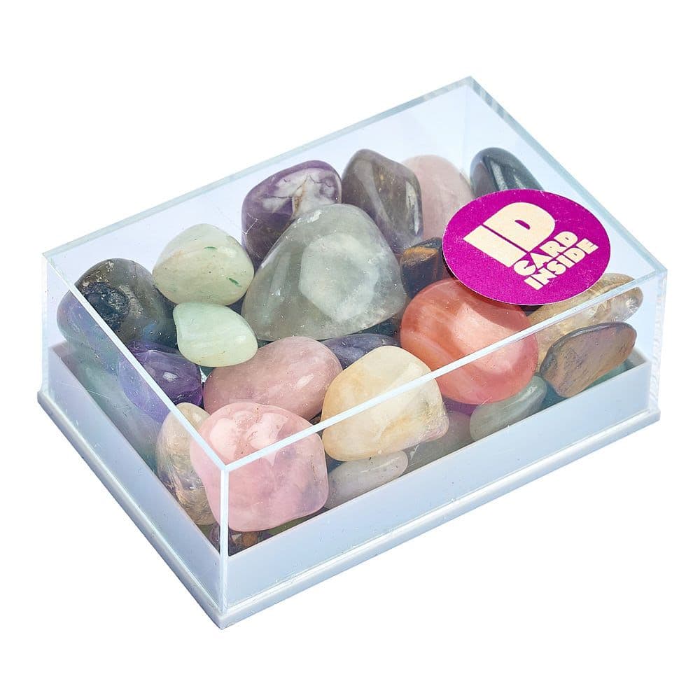 Mining Mike's A World of Polished Gemstones Gift Box with Info Card