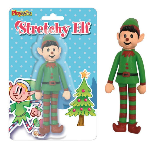 Children's 12cm Stretchy Elf Christmas Stocking Filler Toy for Ages 3+