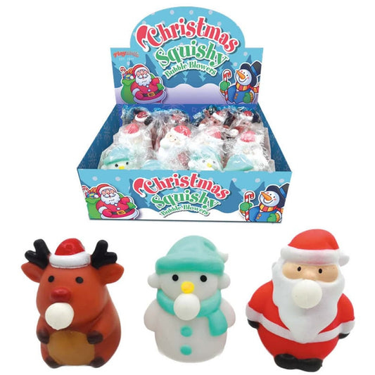 Children's Christmas Squishy Bubble Blower Stocking Filler for Ages 3+
