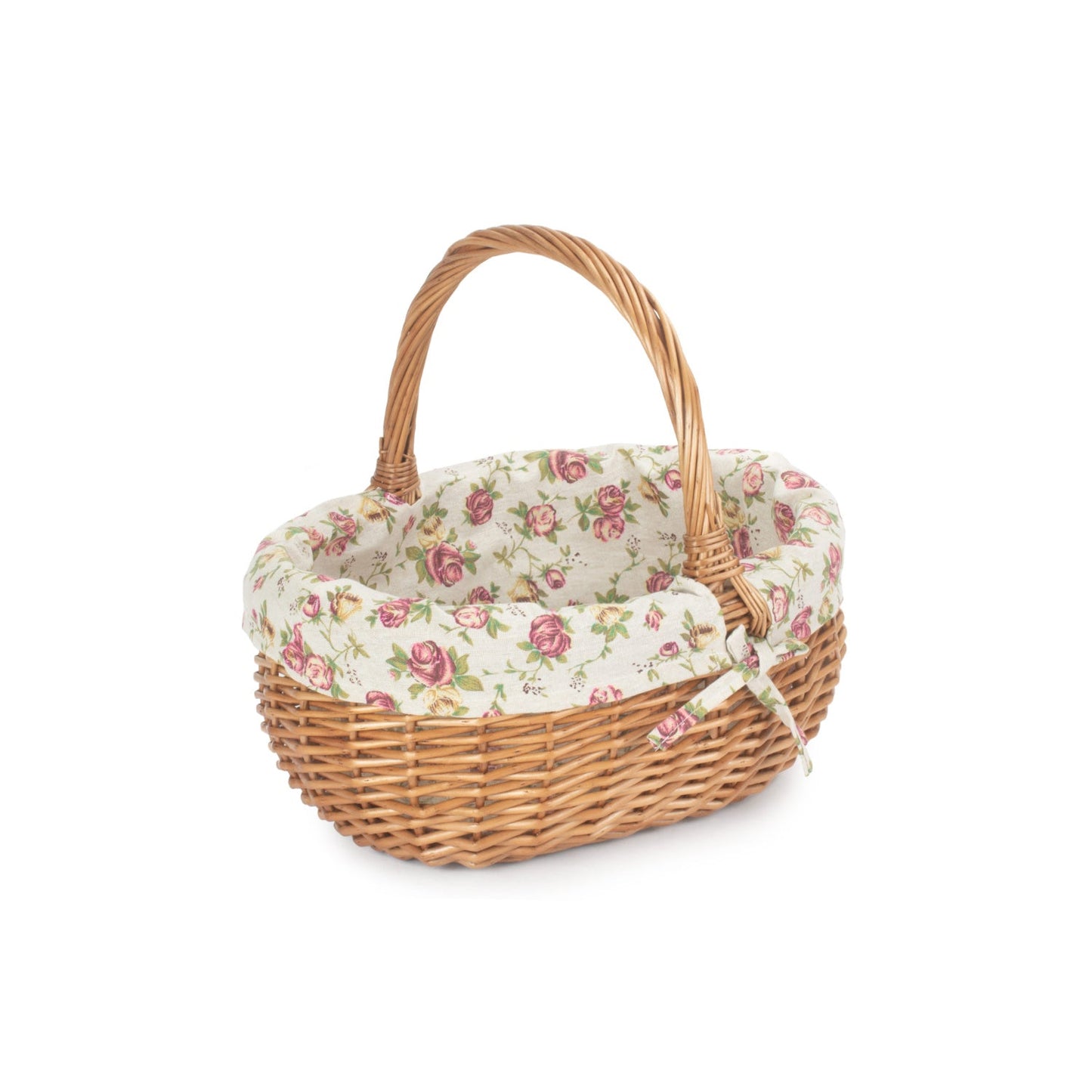Small Deluxe Shopper With Garden Rose Lining