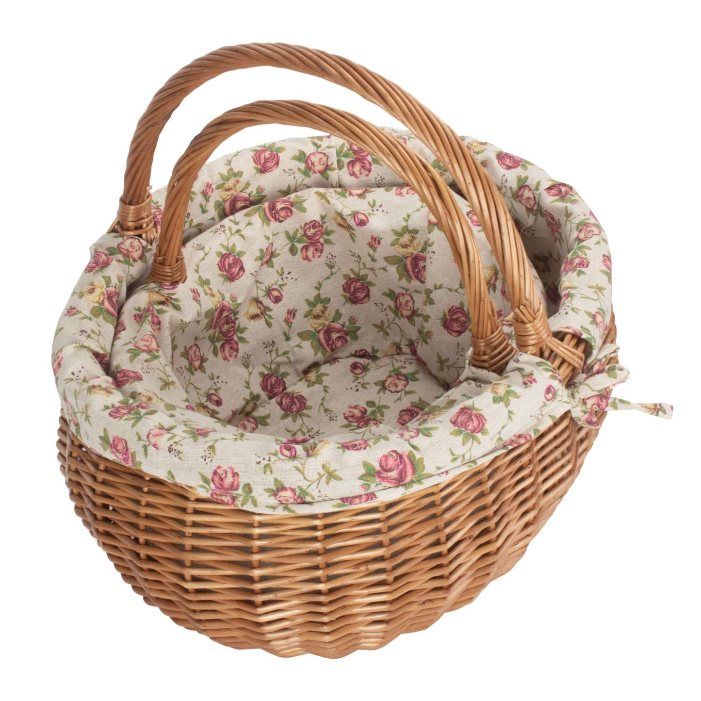 Deluxe Shopper With Garden Rose Lining Set 2