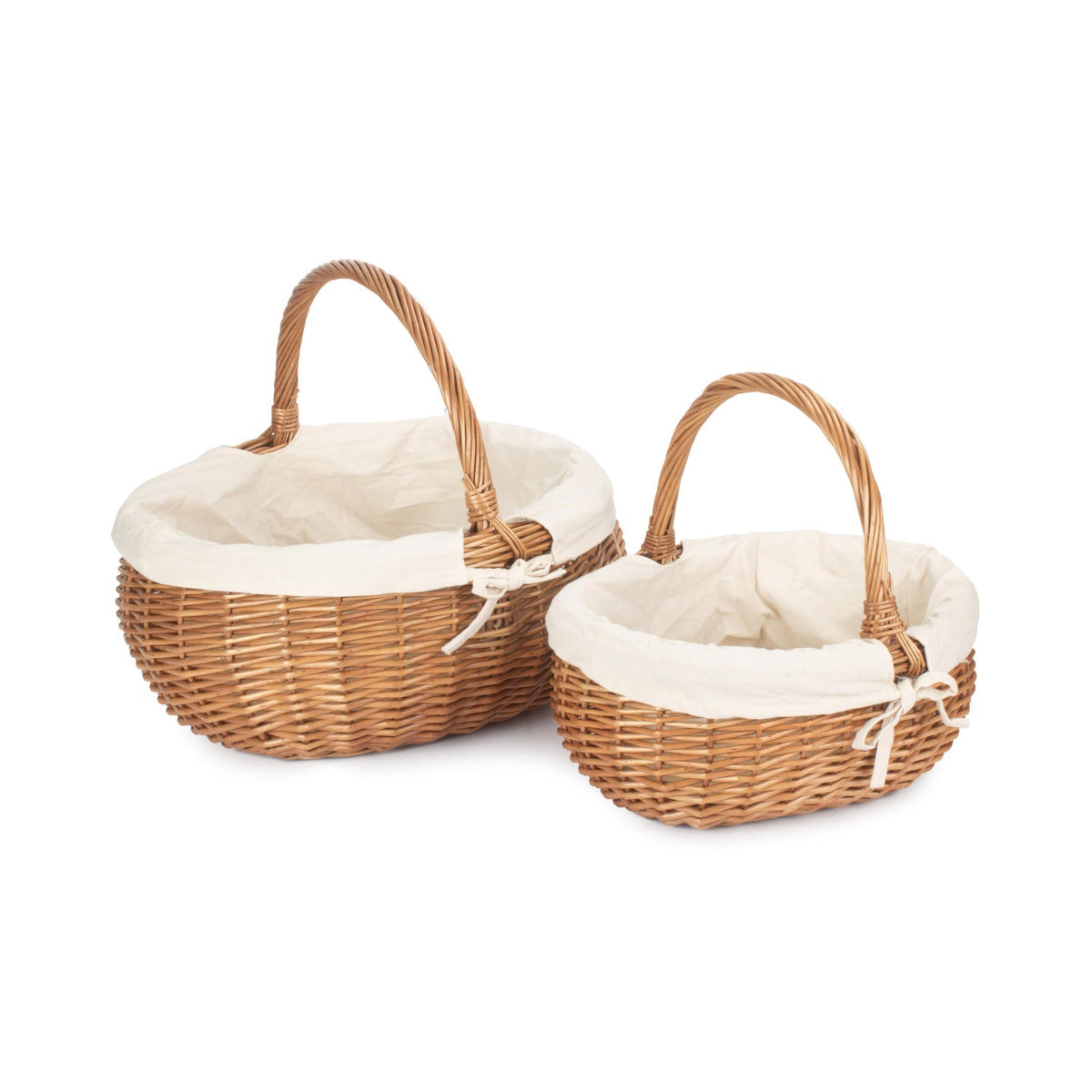 Deluxe Shopper With White Lining Set 2
