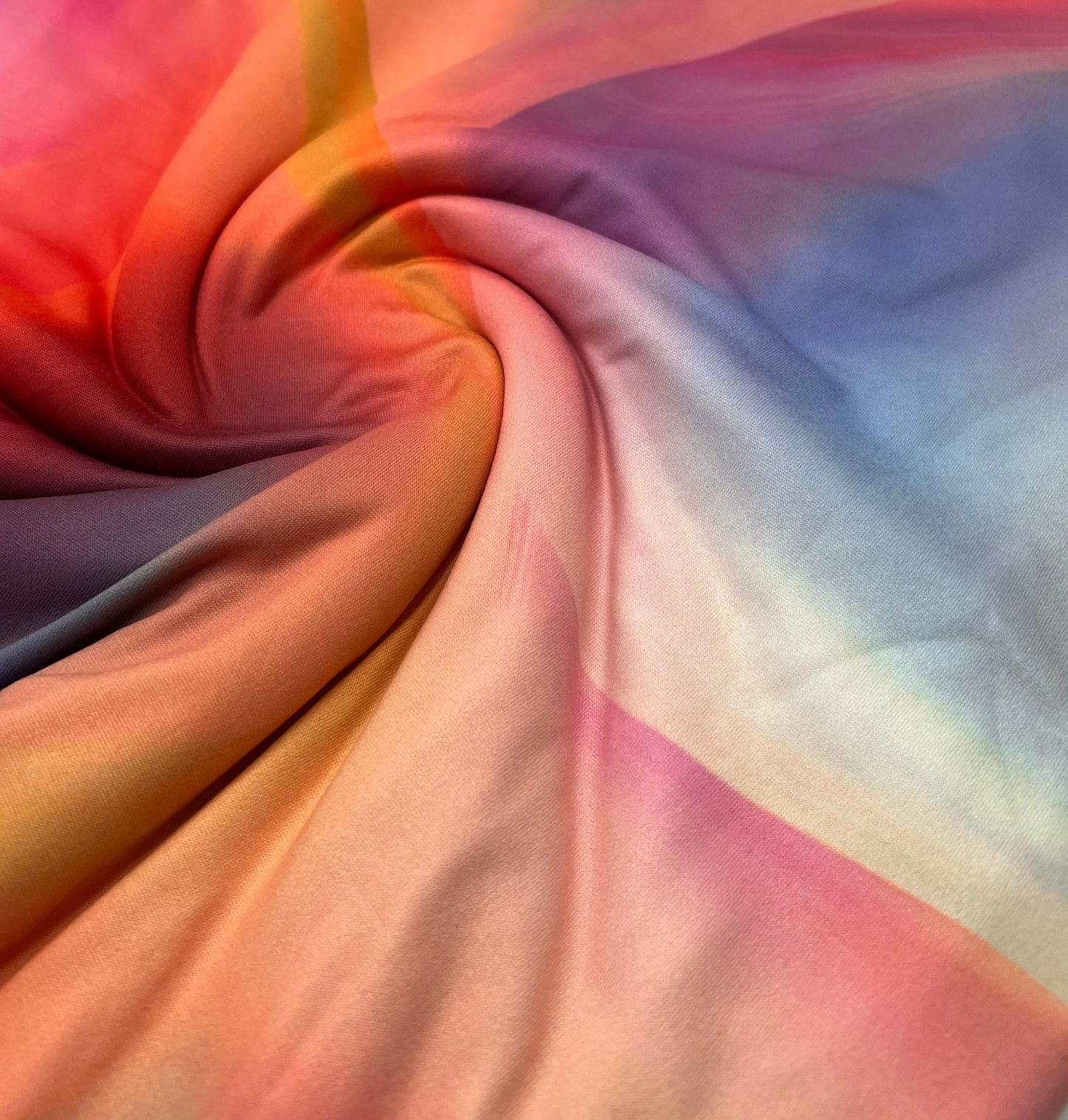 Bright Multi Colour Super Soft Print Stretch Fabric