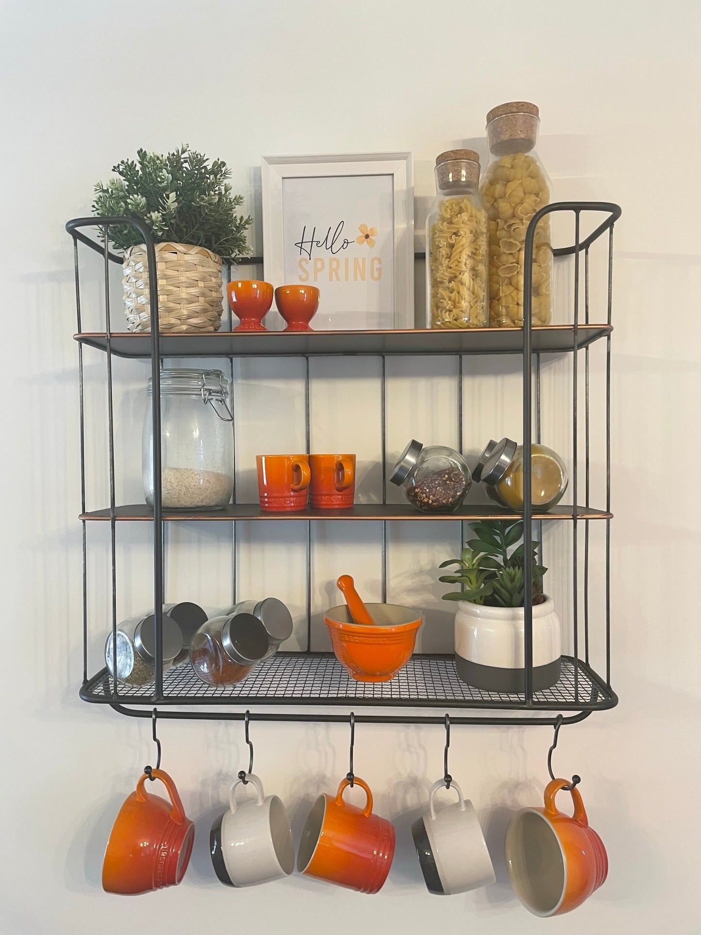 Hello Spring Yellow Floral Flower Spring Seasonal Wall Home Decor Print