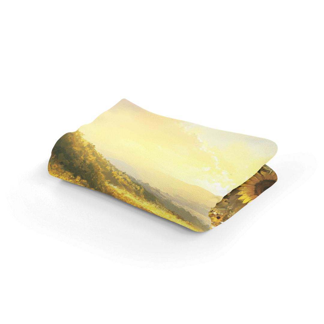 Sunrise Sunflower Symphony Blanket