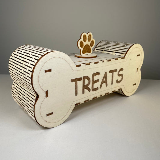 Dog Treat Box - Flatpack Model Kit By Curious Rabbit ®