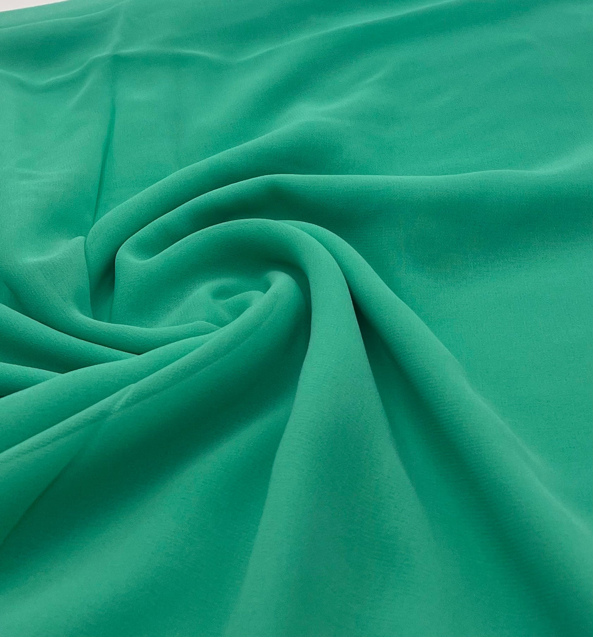 Plain Mint Green Chiffon Sheer Dress Bridal Fabric