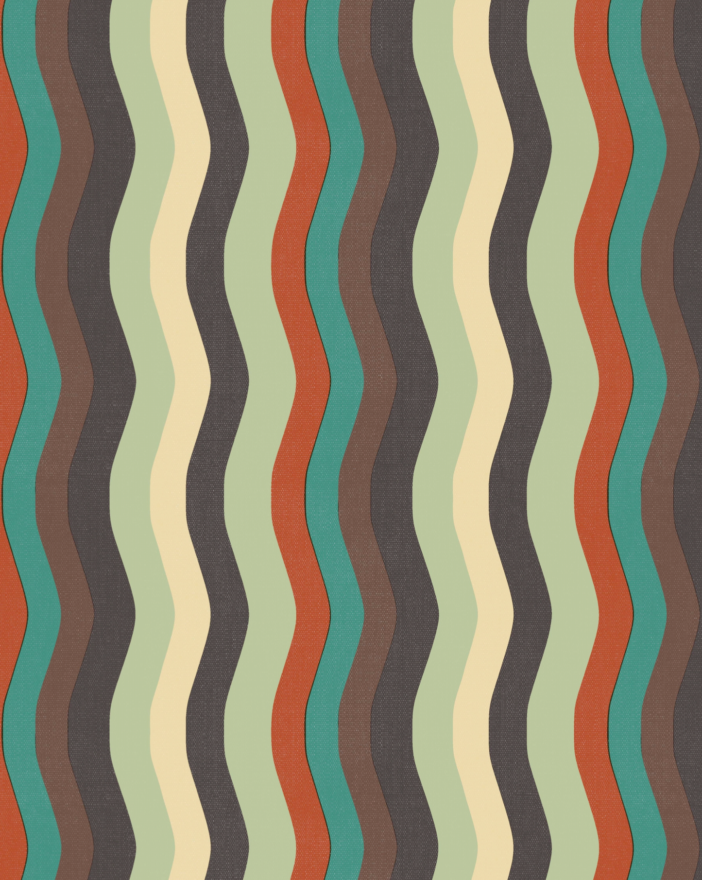 Wavy Stripe Wallpaper