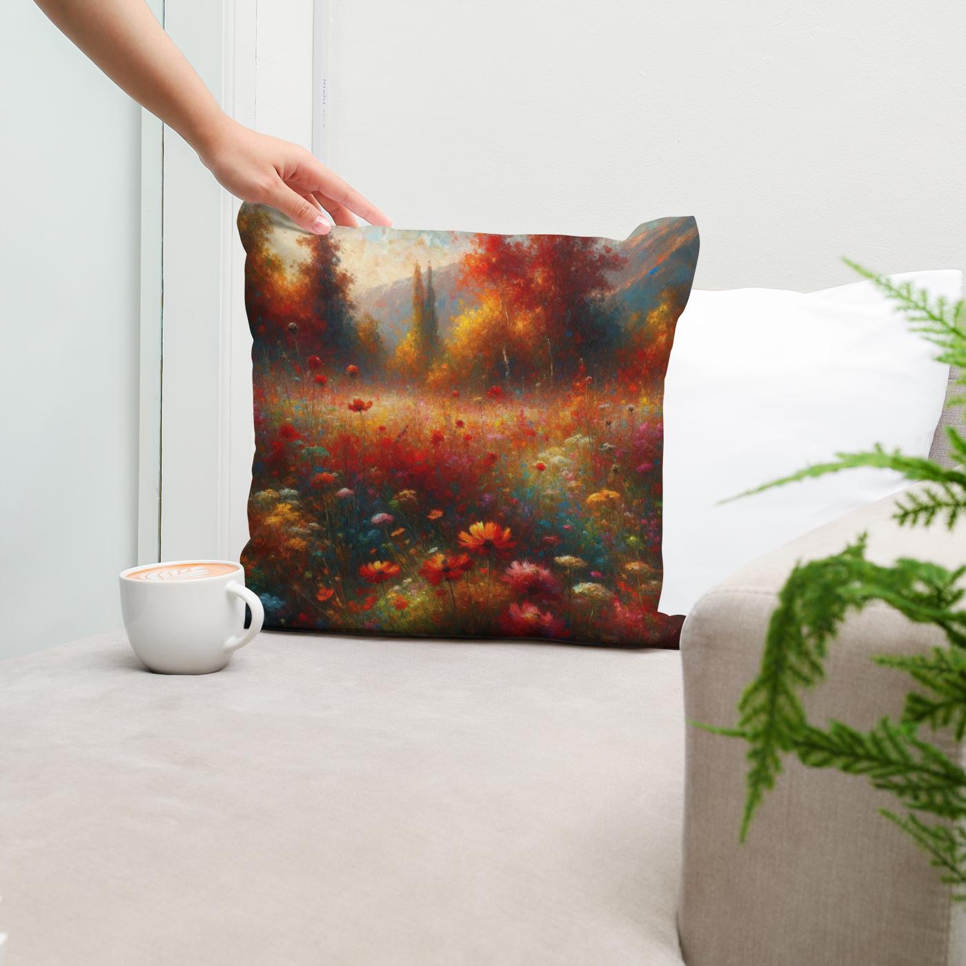 Late Summer Vibrance Cotton Cushion