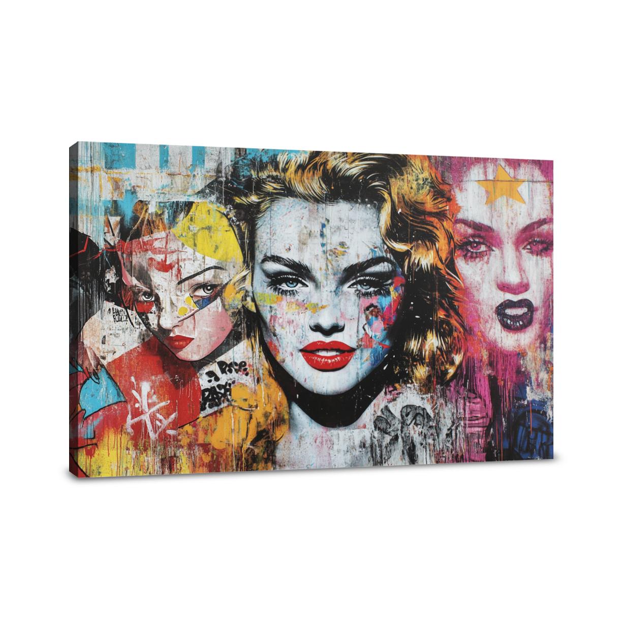 Pop Icon Graffiti Canvas