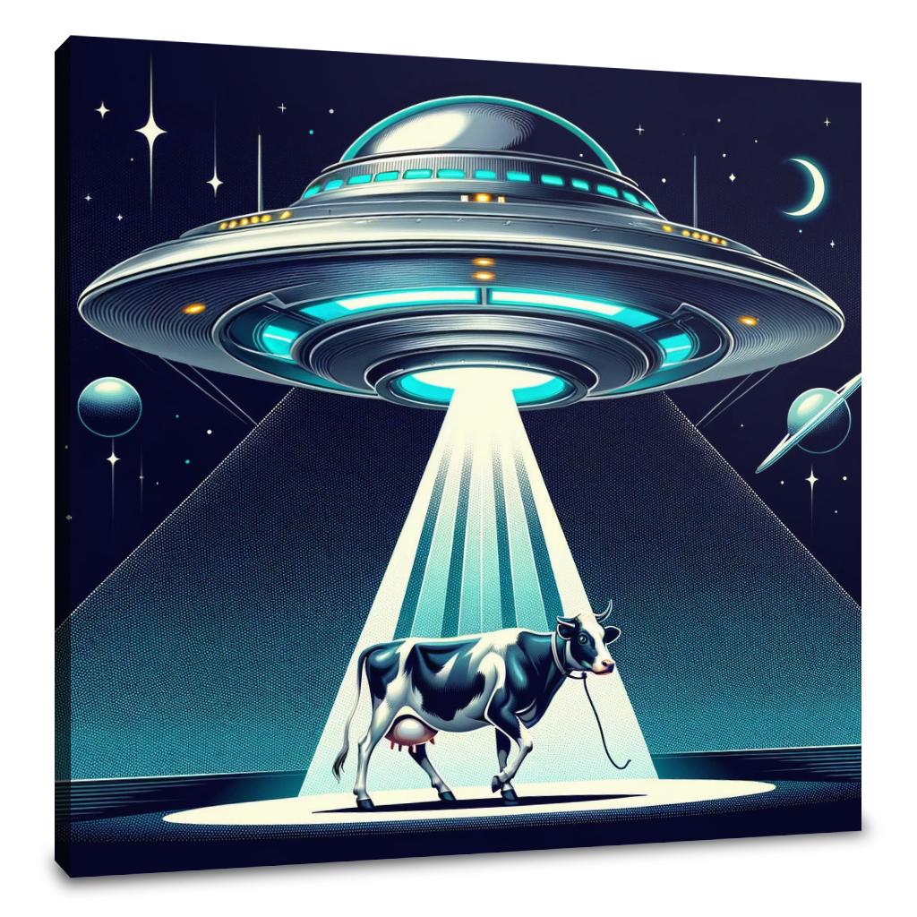 Futuristic Abduction Canvas