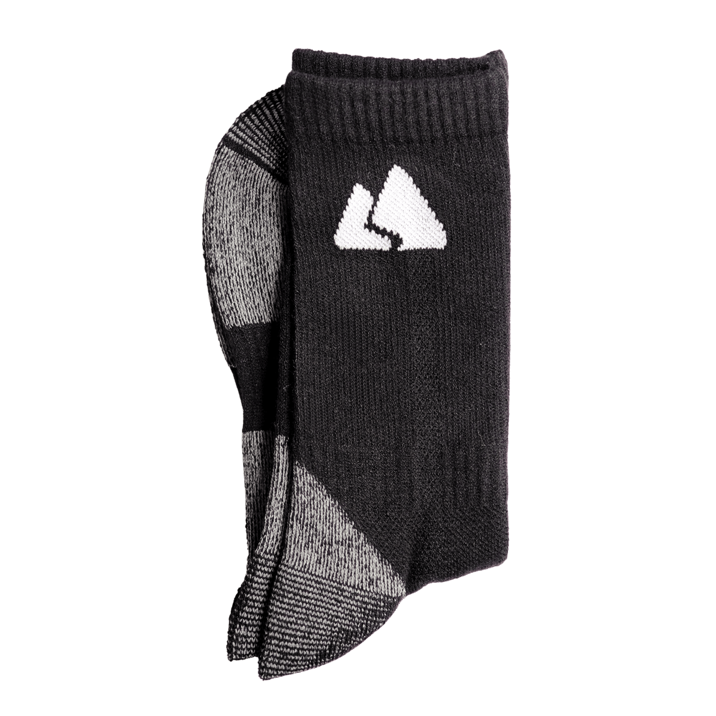 Black Merino Wool Hiking Socks | Winter Trekking | Unisex