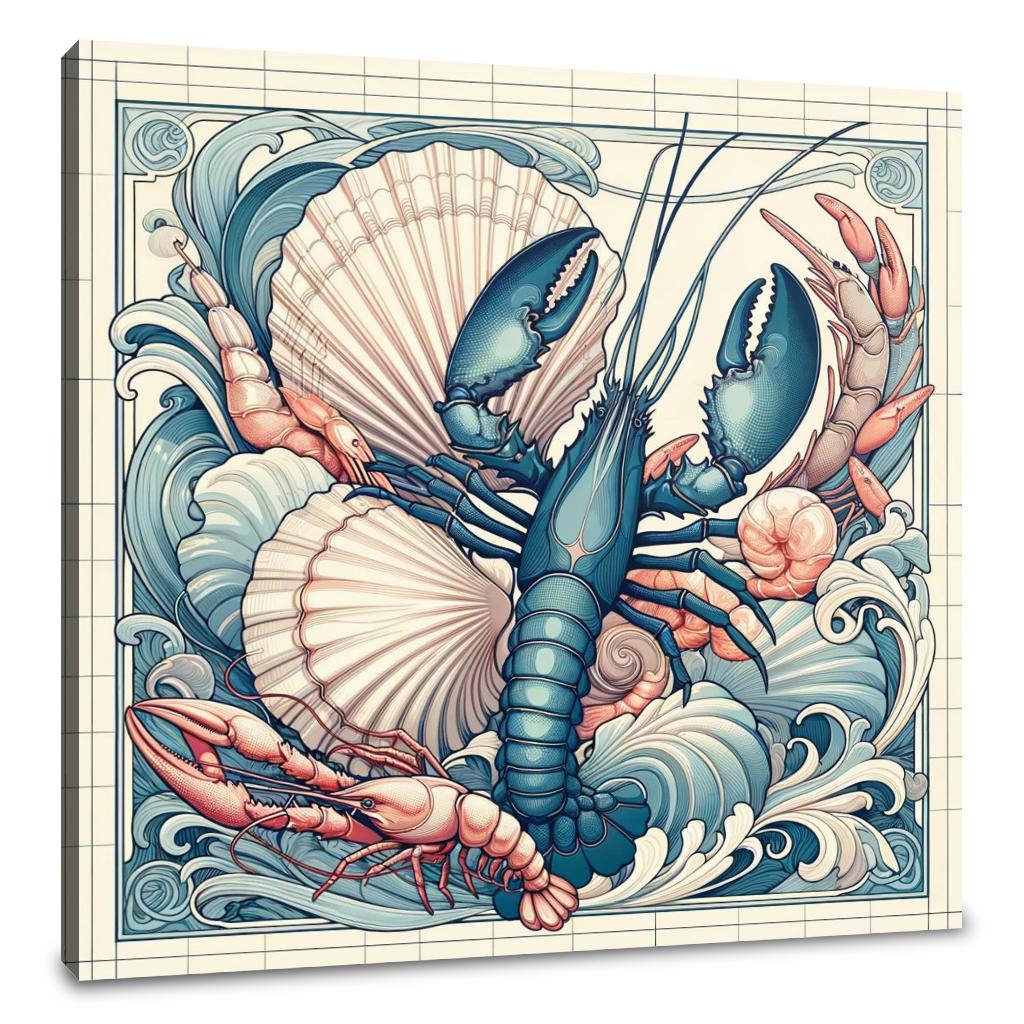 Seafood Splendor Canvas