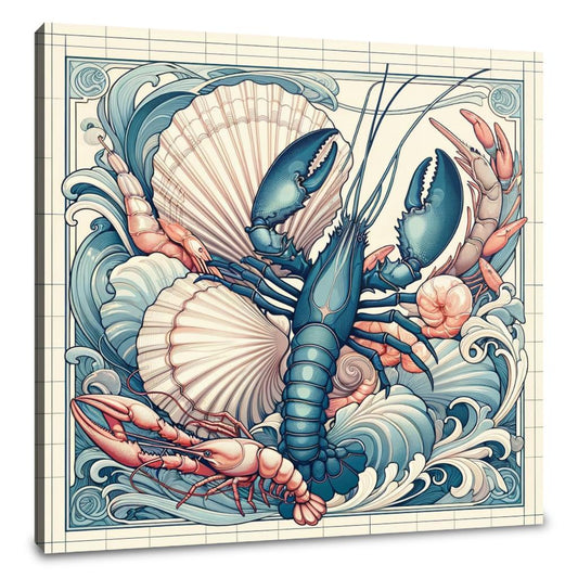 Seafood Splendor Canvas