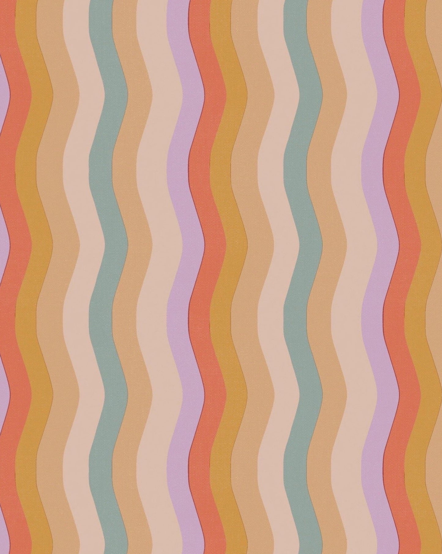 Wavy Stripe Wallpaper