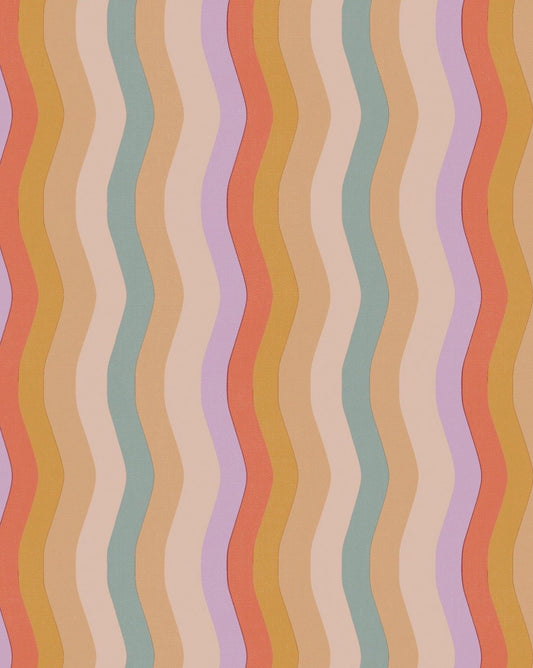 Wavy Stripe Wallpaper