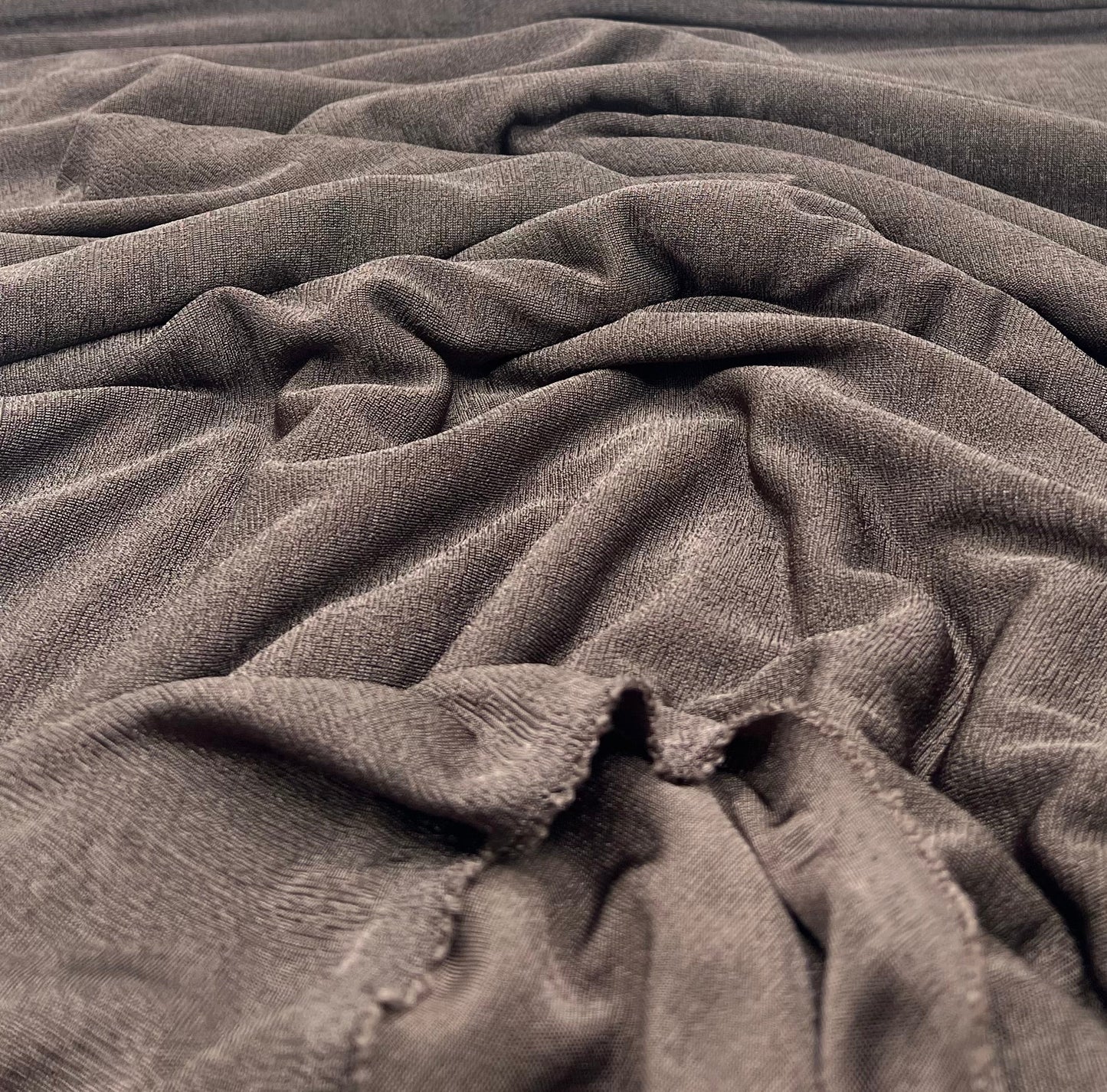 Brown Acetate Slinky 4 Way Stretch Fabric