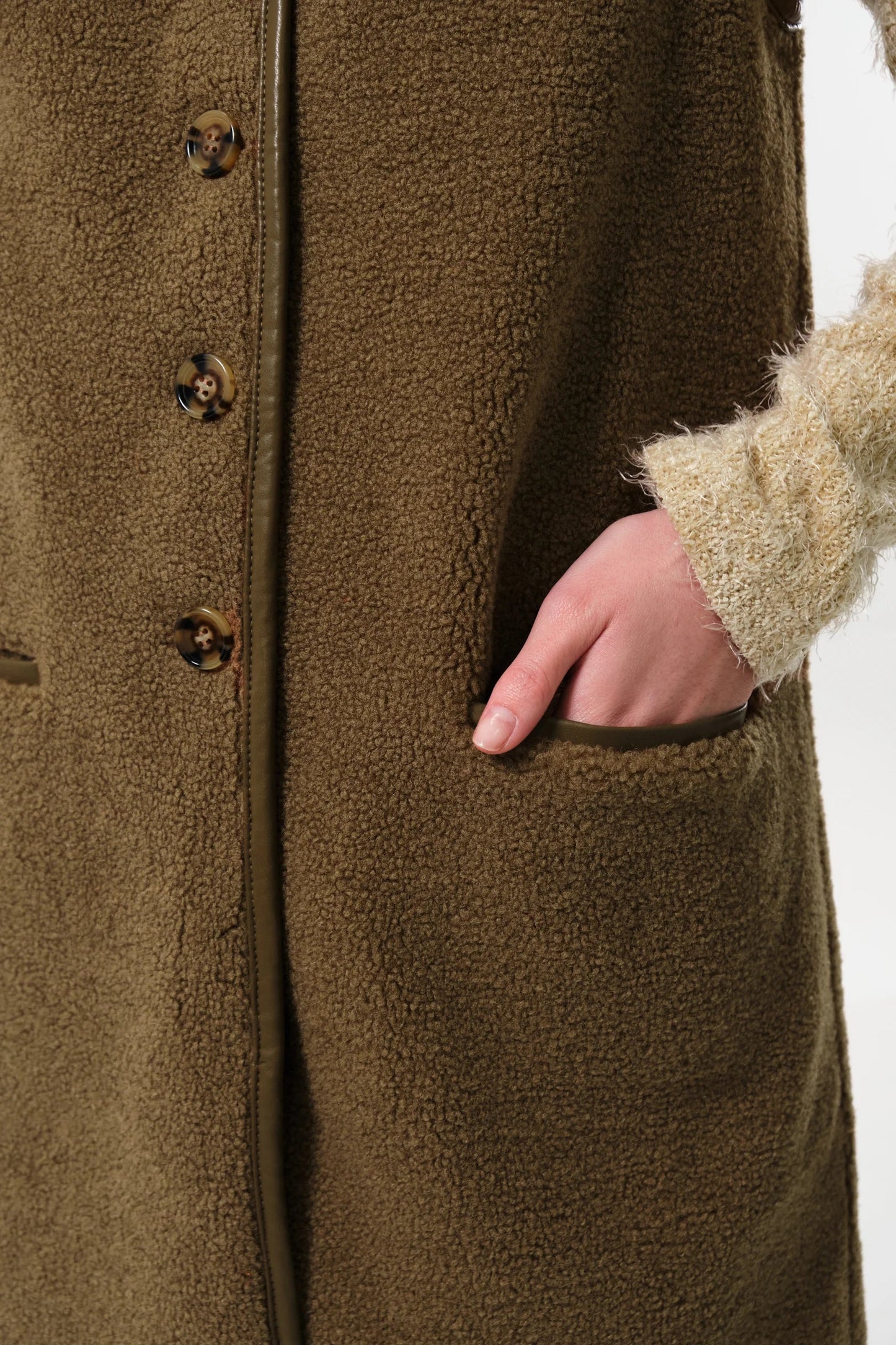 Cathel Borg Longline Waistcoat - Nutmeg