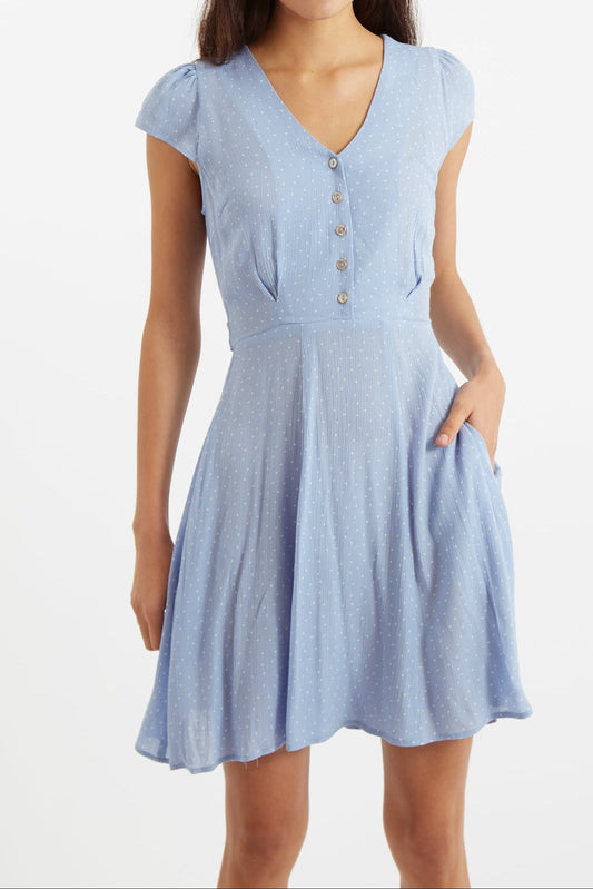 Cathleen Mini Petite Dot Tea Dress