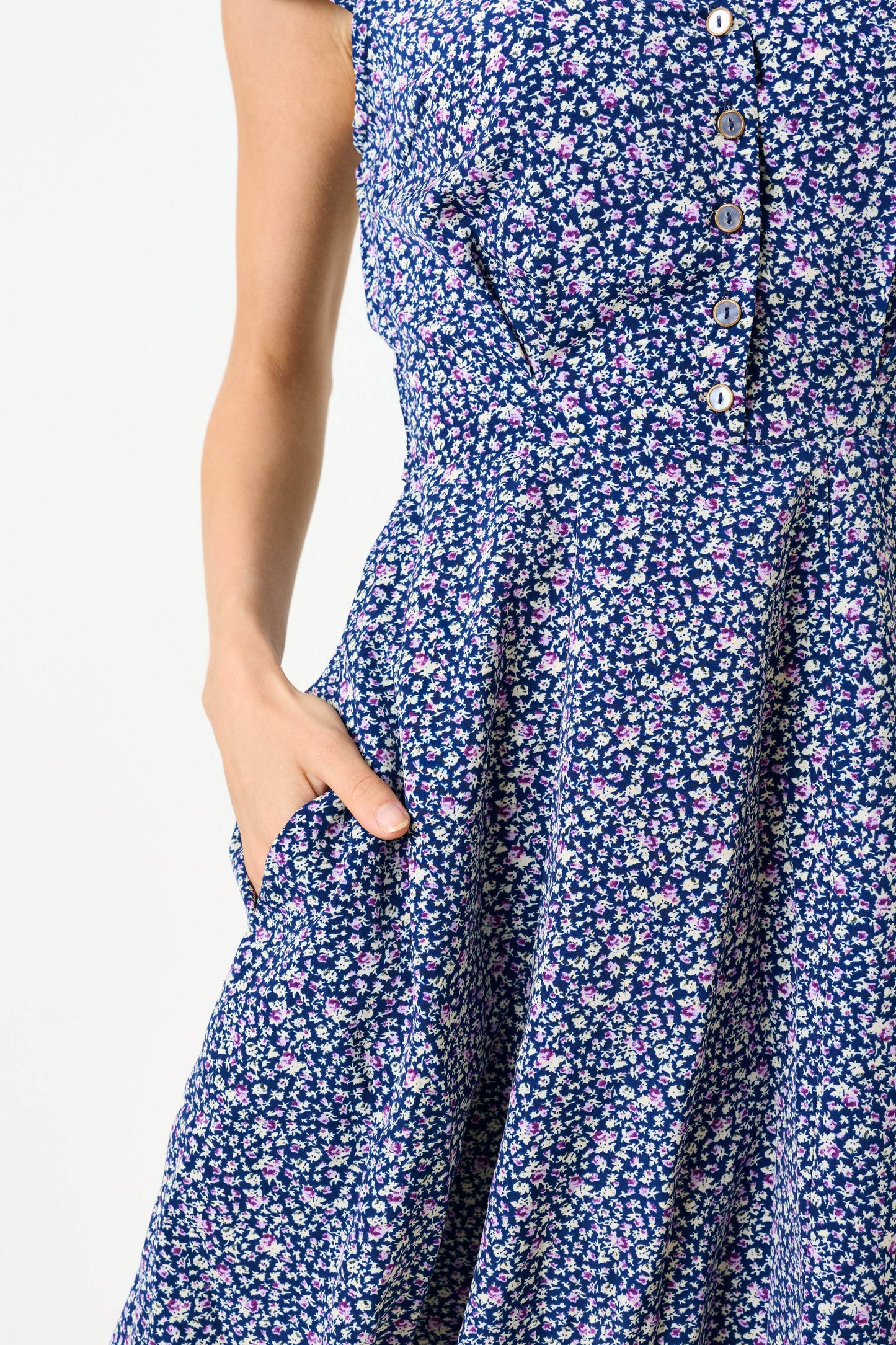 Cathleen Mini Tea dress Floral 10