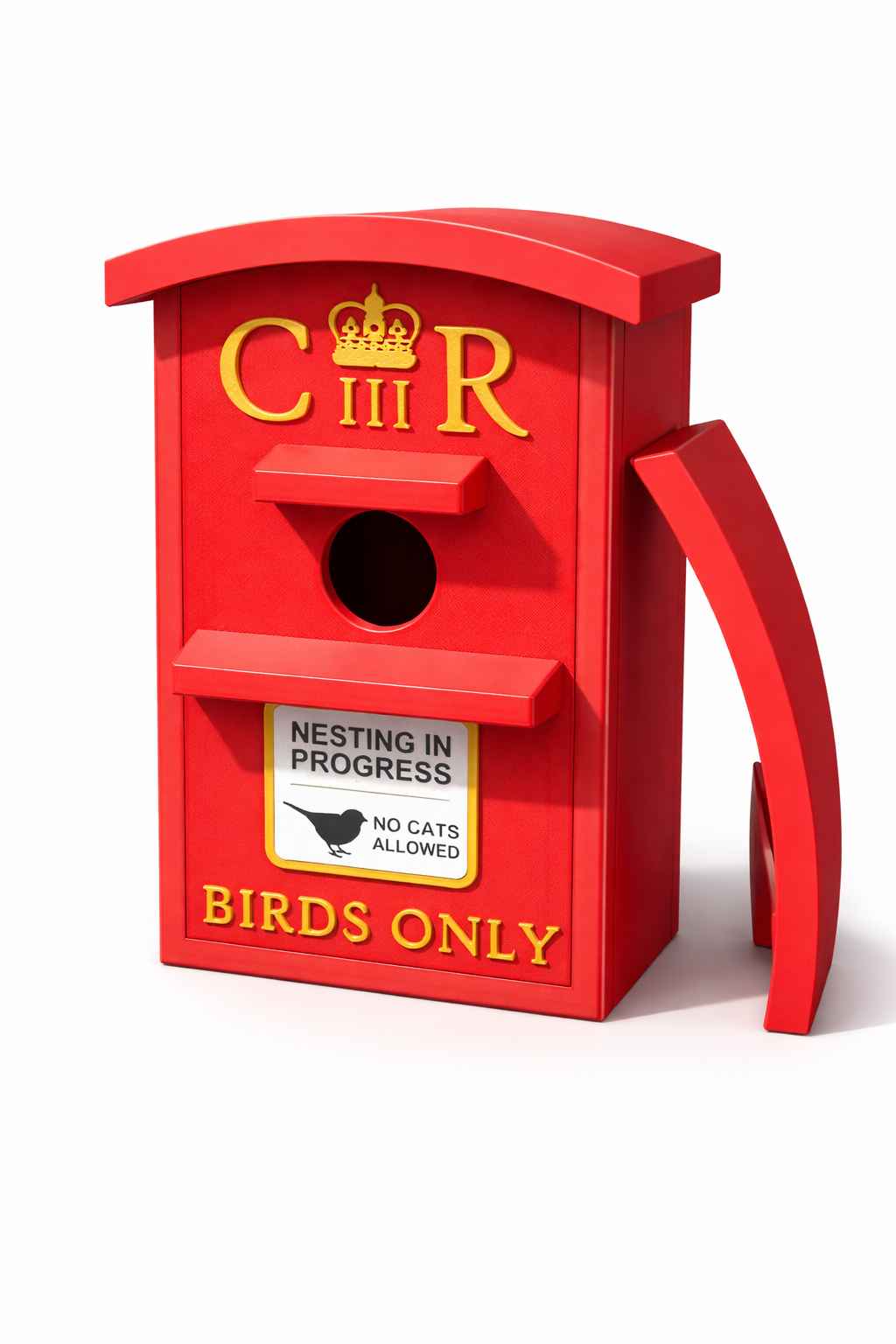 UK Postbox Bird Box | Unique Birdhouse for Gardens & Bird Lovers | Garden Decor | Nest Box | Personalised