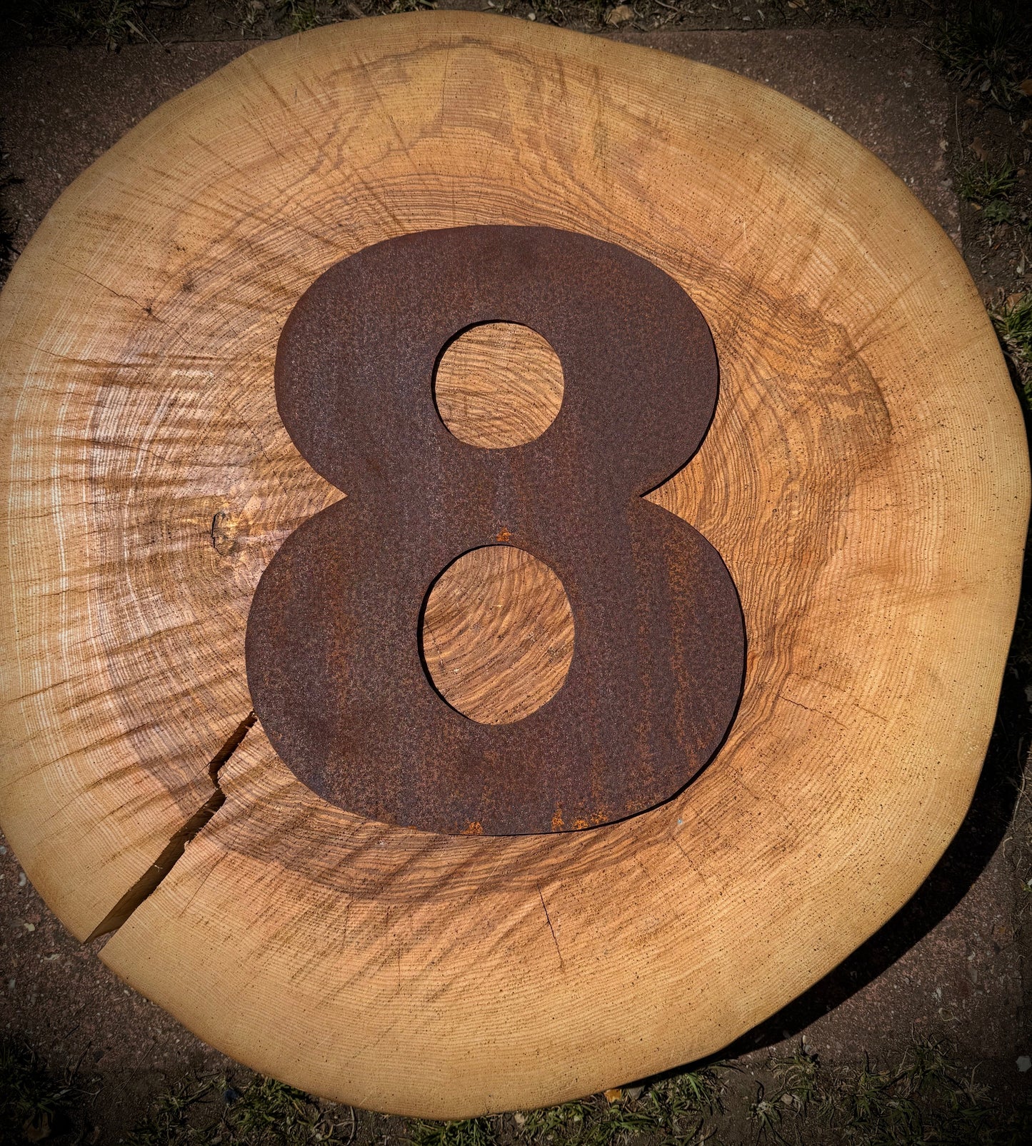 5" Fat Font Rusty Metal Letters A-Z 0-9