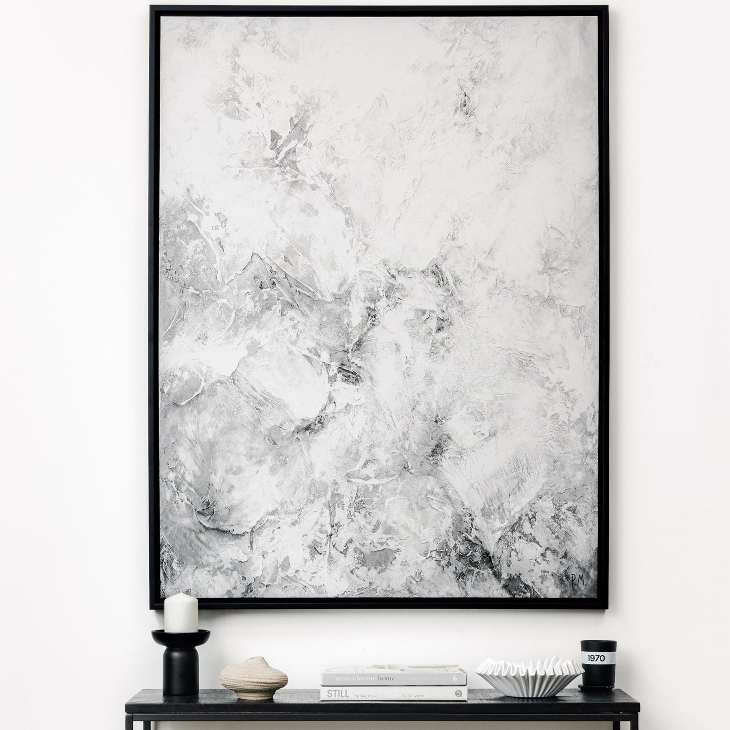 Luna Portrait Framed Printed Canvas