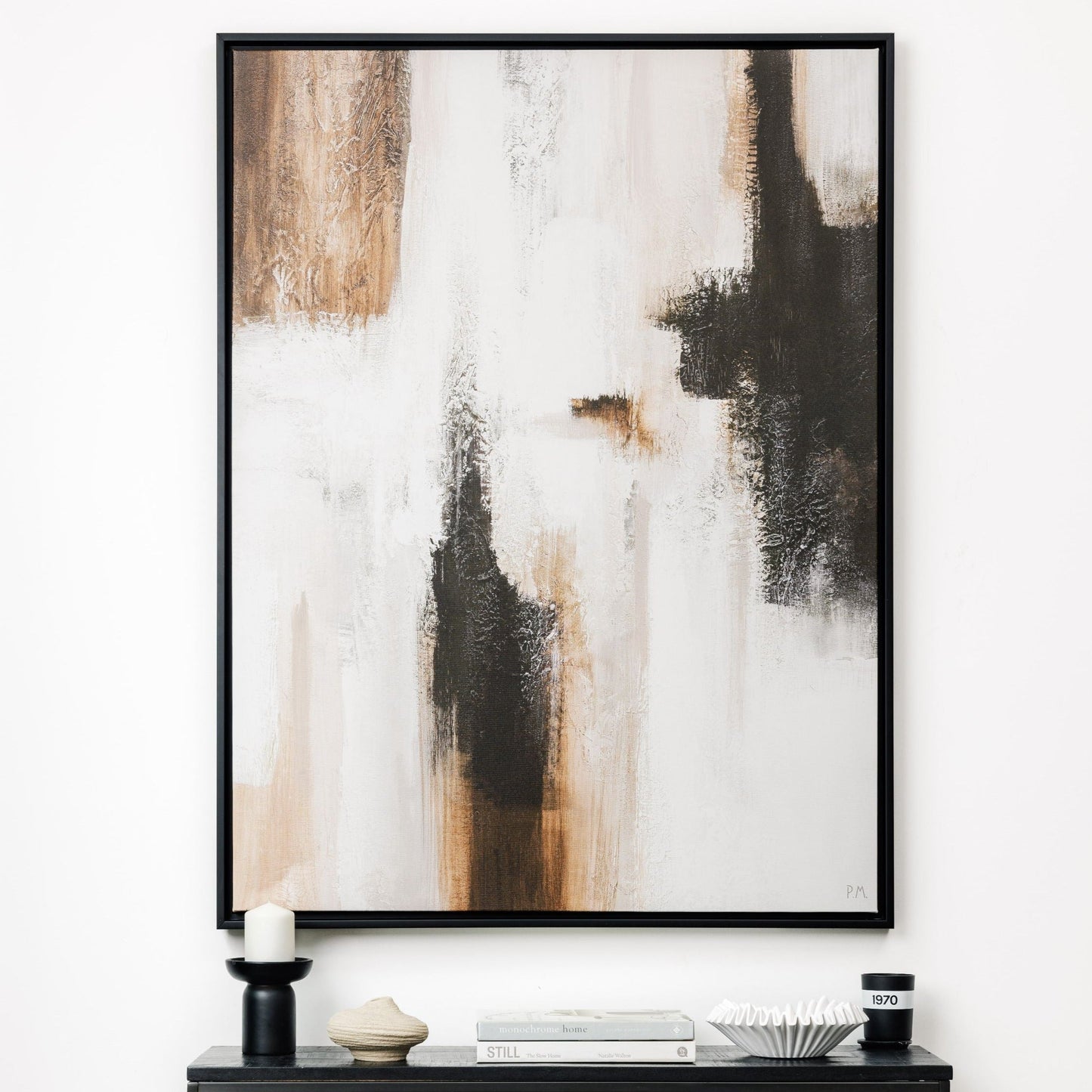 Casa I Portrait Framed Printed Canvas