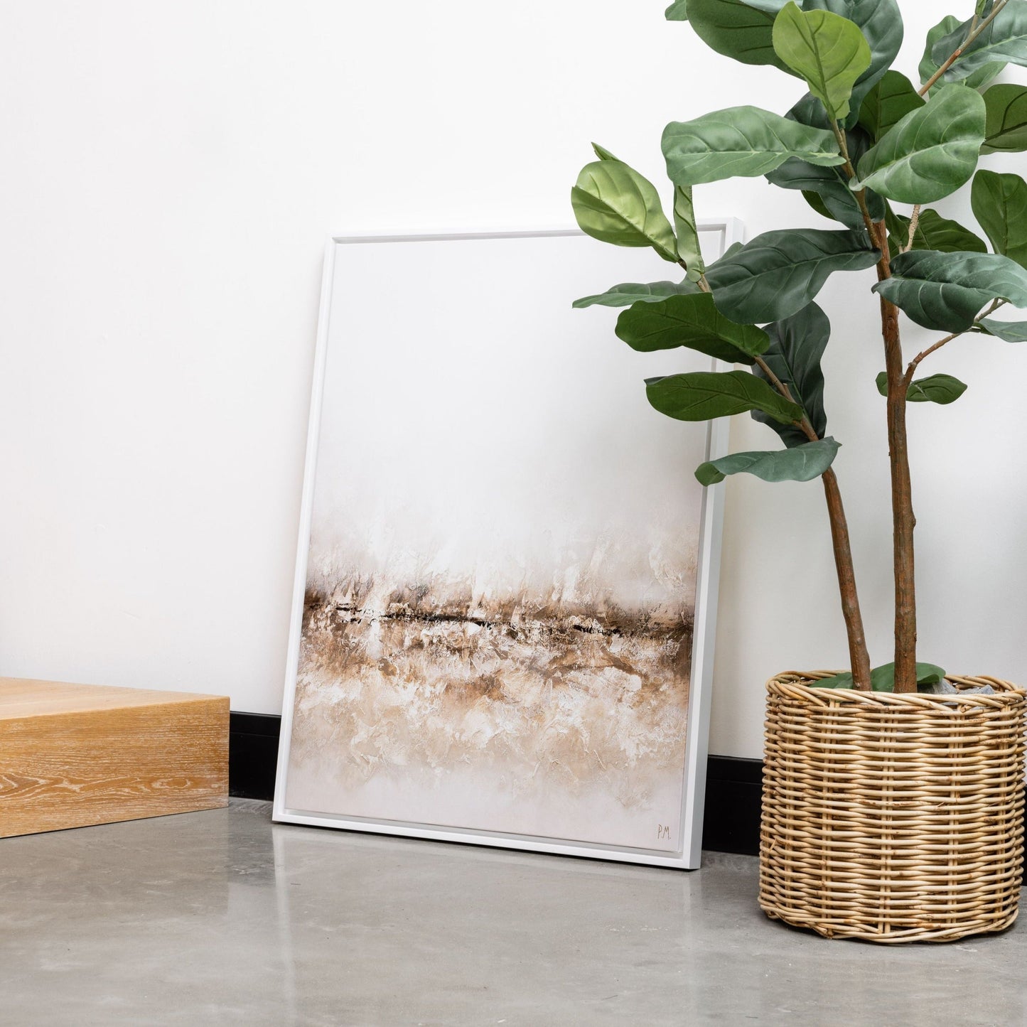 Terres Portrait Framed Printed Canvas