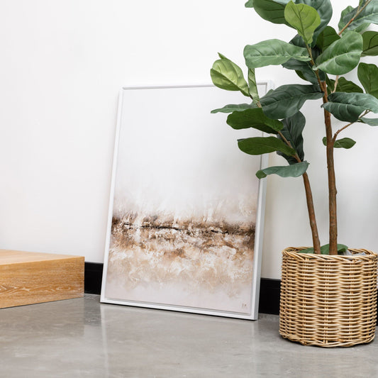 Terres Portrait Framed Printed Canvas