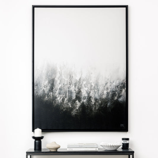 Transition Portrait Framed Printed Canvas