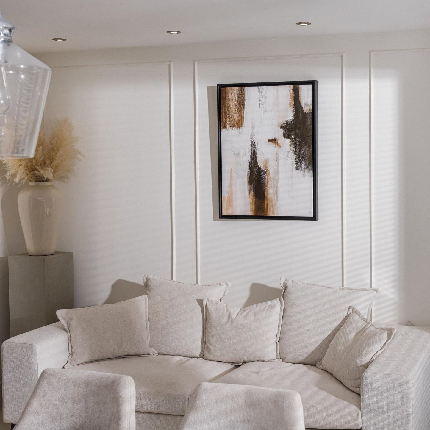 Casa I Portrait Framed Printed Canvas