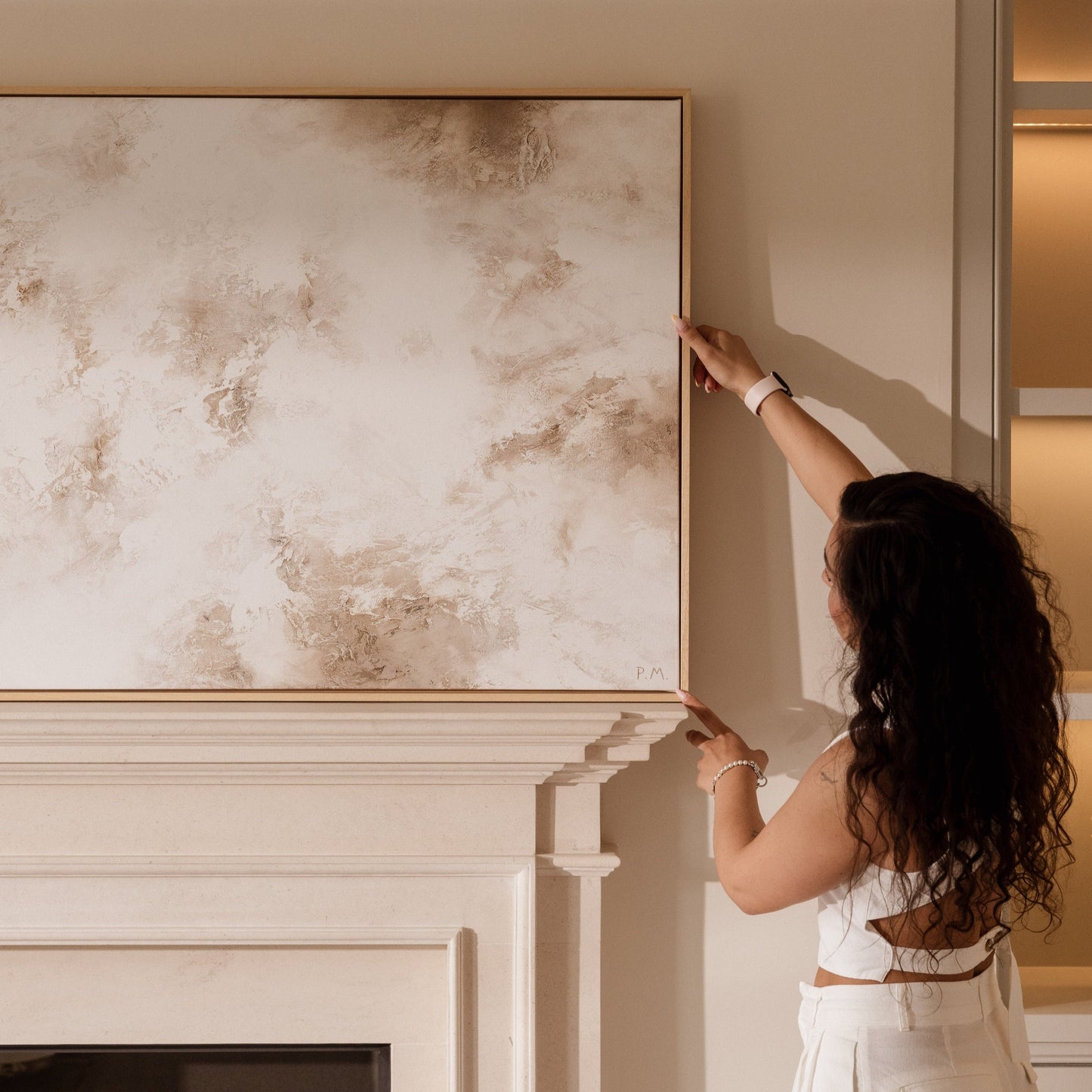 Core Panoramic Framed Printed Canvas