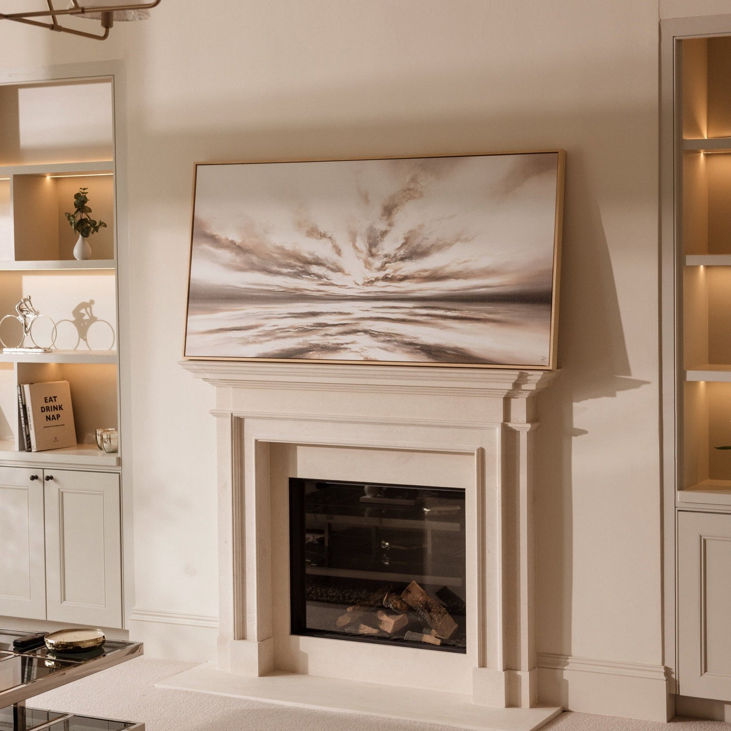 Infinity Panoramic Framed Printed Canvas