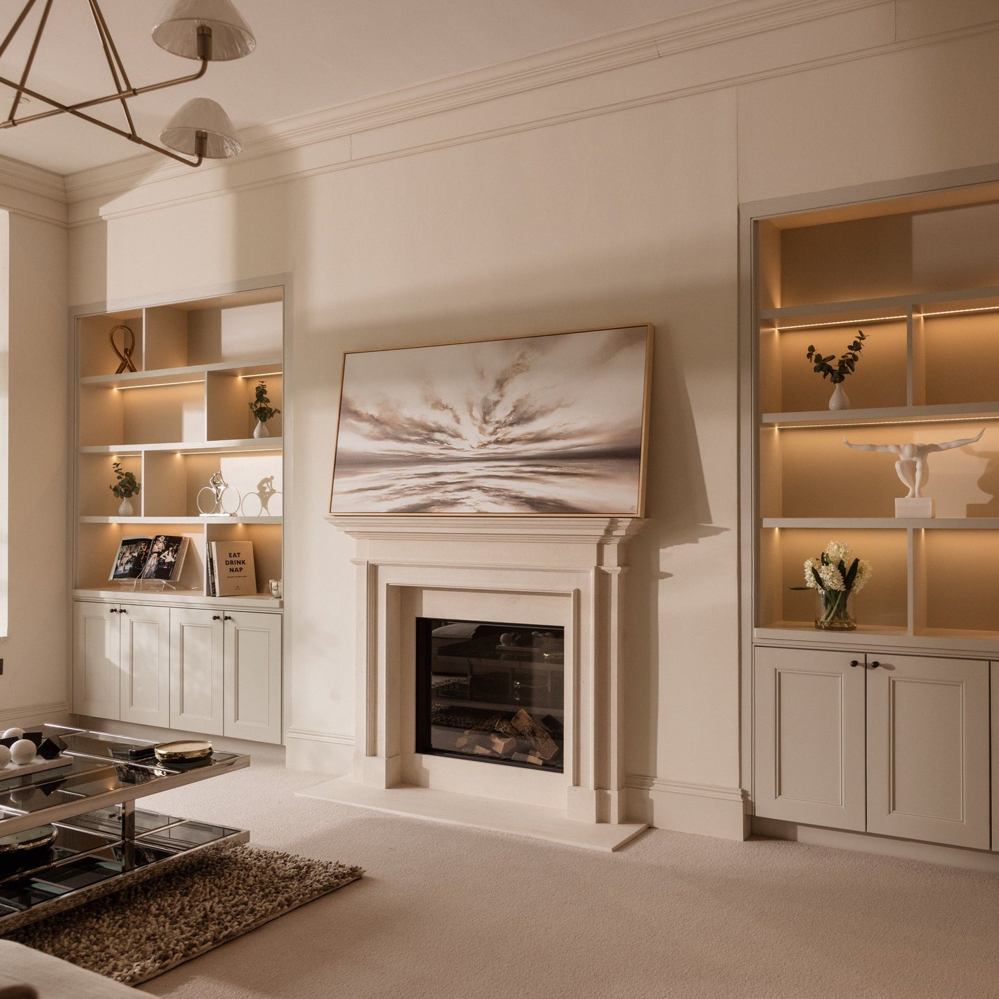 Infinity Panoramic Framed Printed Canvas