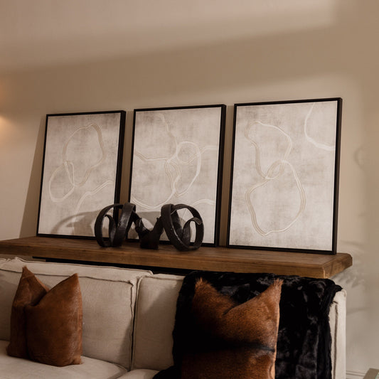 Stylo Portrait Framed Canvas Set of 3