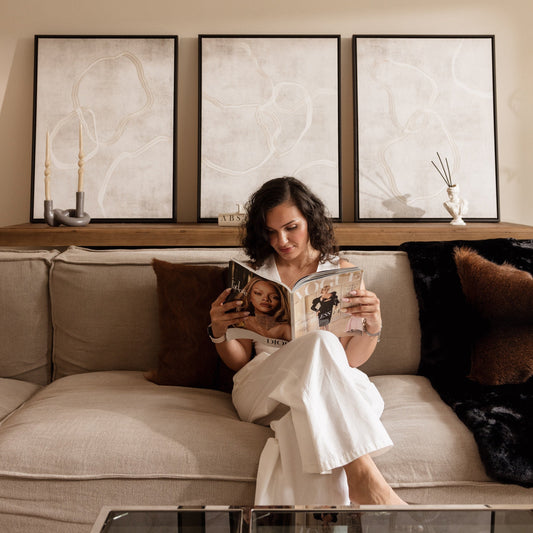 Stylo Portrait Framed Canvas Set of 3