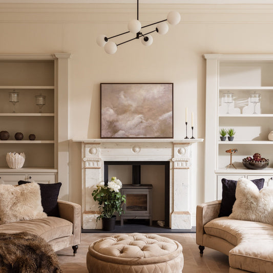 Cloud Framed Printed Canvas