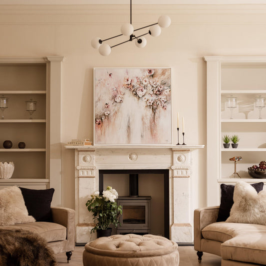 Amore Square Framed Printed Canvas