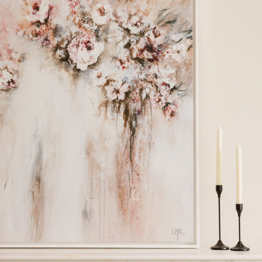 Amore Square Framed Printed Canvas